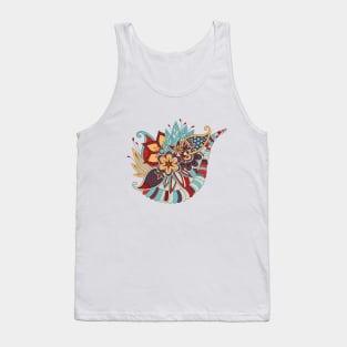 Colored flower composition. Tank Top